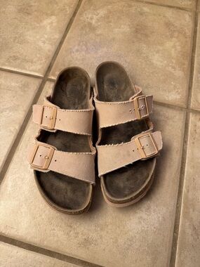 Pink Vegan Birkenstocks